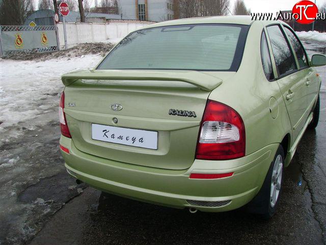 269 р. Накладка номерного знака на крышку багажника Камея  Лада Калина  1118 (2004-2013) седан (Неокрашенный)  с доставкой в г. Пермь