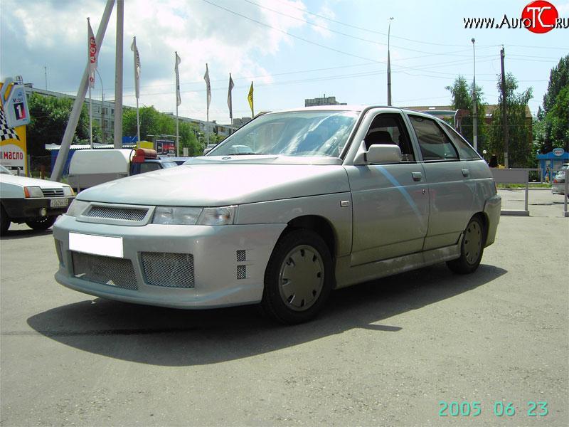 649 р. Решётка радиатора Е-4 На Лада 2111 универсал (1998-2009) (Неокрашенная)  с доставкой в г. Пермь