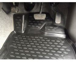 Комплект ковриков в салон (правый руль) Element-Autofamily 4 шт. (полиуретан, 3d-рисунок, серые) Toyota Prius  XW20 (2003-2011) дорестайлинг, рестайлинг