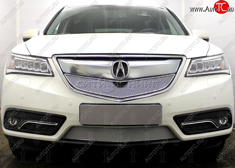 3 849 р. Нижняя решетка радиатора Allest Acura MDX YD3 дорестайлинг (2013-2016) (Хром)  с доставкой в г. Пермь