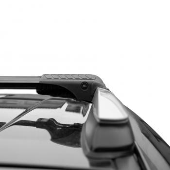 15 499 р. Багажник в сборе LUX Хантер L56  Acura MDX  YD2 (2006-2013), CITROEN Berlingo  B9 (2008-2022), Mercedes-Benz GLE class ( C292,  W167) (2015-2025), Mercedes-Benz ML class  W166 (2011-2015), Nissan Liberty (2001-2004), Nissan Pathfinder  R52 (2012-2017), Peugeot Partner  Tepee (2008-2018) (аэро-трэвэл (104-114 см и 110-120 см), черный)  с доставкой в г. Пермь. Увеличить фотографию 6