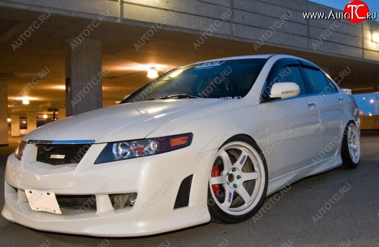 8 399 р. Бампер передний Mugen Style Honda Accord 7 CL седан дорестайлинг (2002-2005) (Неокрашенный)  с доставкой в г. Пермь