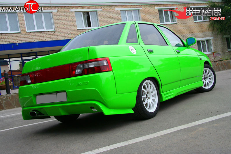7 699 р. Задний бампер AVR-Аврора  Лада 2110 (1995-2007) седан (Неокрашенный)  с доставкой в г. Пермь