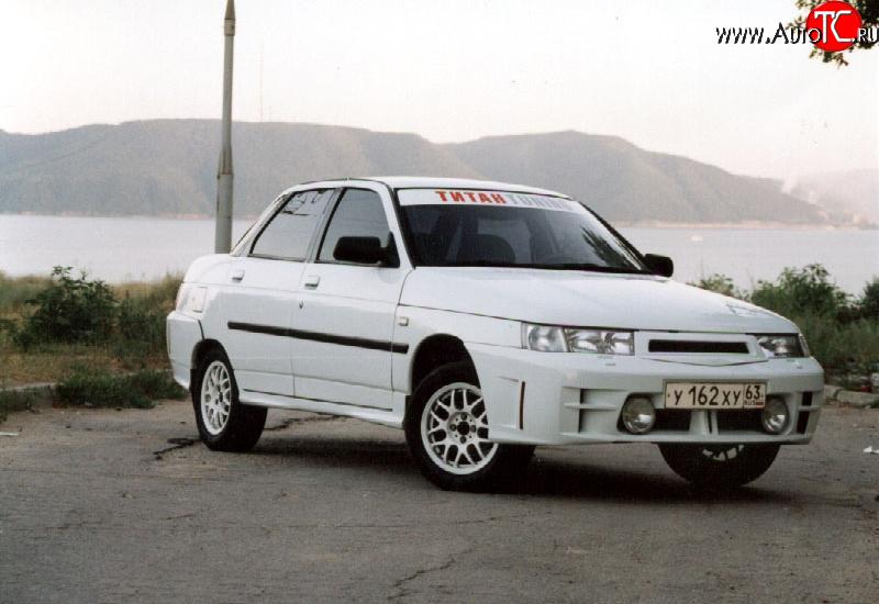 1 799 р. Пороги накладки Titan - Sport  Лада 2110 - 2112 (Неокрашенные)  с доставкой в г. Пермь
