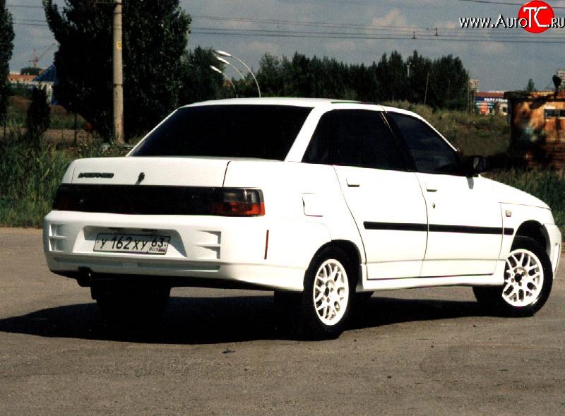 4 899 р. Задний бампер Titan Sport Лада 2110 седан (1995-2007) (Неокрашенный)  с доставкой в г. Пермь