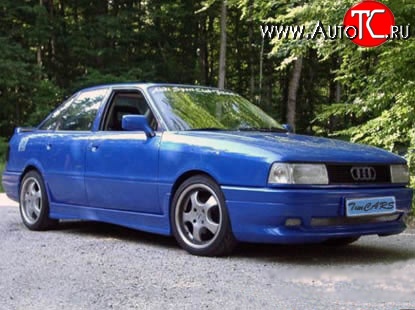 5 099 р. Пороги накладки RS Audi 80 B3 седан (1986-1991) (Неокрашенные)  с доставкой в г. Пермь