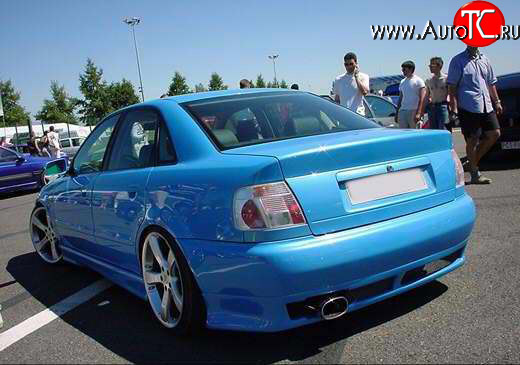 4 999 р. Накладка заднего бампера Audi A4 B5 8D2 седан 2-ой рестайлинг (1999-2001)  с доставкой в г. Пермь