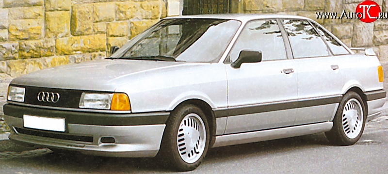 4 999 р. Накладка переднего бампера Classic V2 Audi 80 B3 седан (1986-1991)  с доставкой в г. Пермь