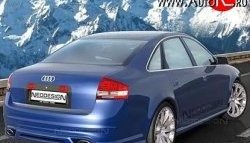 8 949 р. Пороги накладки Magnus Style Audi A6 C5 дорестайлинг, седан (1997-2001) (Неокрашенные)  с доставкой в г. Пермь. Увеличить фотографию 2