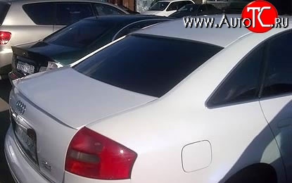 1 589 р. Козырёк на заднее лобовое стекло Style Audi A6 C5 дорестайлинг, седан (1997-2001) (Неокрашенный)  с доставкой в г. Пермь