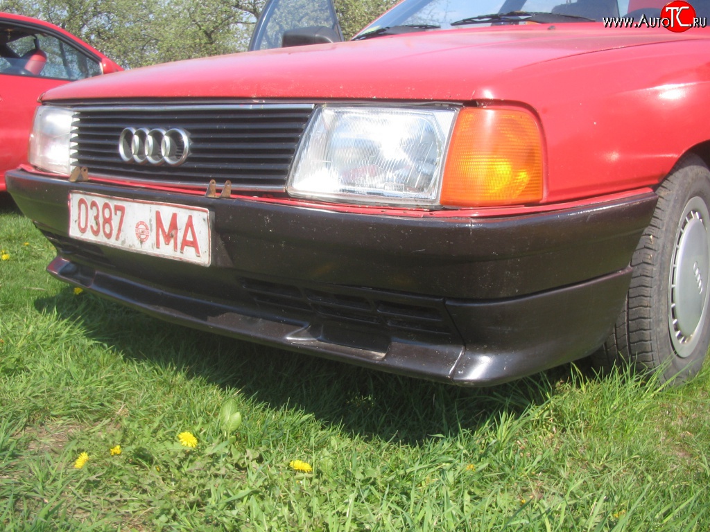 4 399 р. Накладка Sport на передний бампер Audi 100 C3 седан дорестайлинг (1982-1987)  с доставкой в г. Пермь