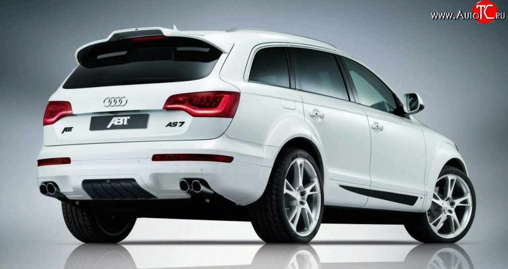 6 999 р. Накладка заднего бампера ABT Audi Q7 4L дорестайлинг (2005-2009)  с доставкой в г. Пермь