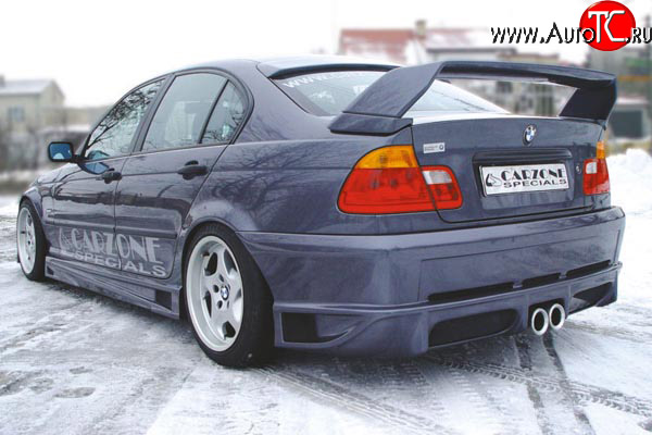 8 899 р. Задний бампер CarZone BMW 3 серия E46 седан дорестайлинг (1998-2001)  с доставкой в г. Пермь