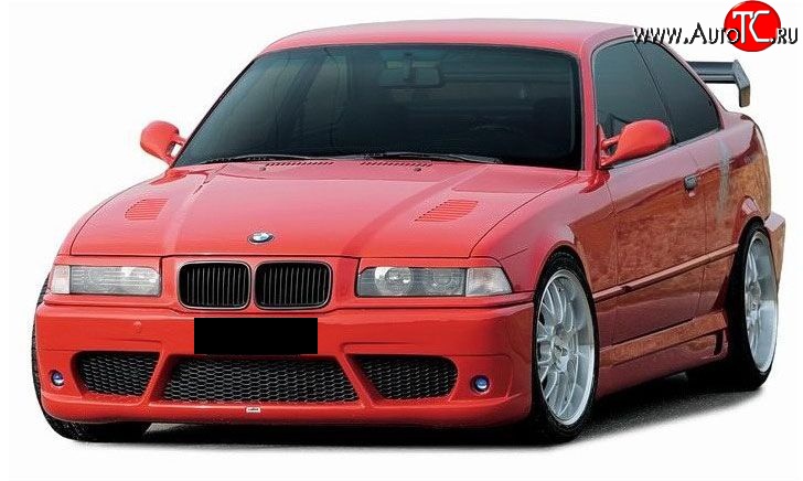 3 999 р. Передний бампер Lumma style BMW 3 серия E36 седан (1990-2000) (Неокрашенный)  с доставкой в г. Пермь