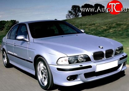 8 149 р. Передний бампер M-Technic BMW 5 серия E39 седан рестайлинг (2000-2003) (Без сетки, Неокрашенный)  с доставкой в г. Пермь