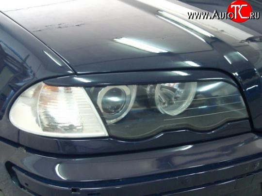 799 р. Реснички Grand BMW 3 серия E46 седан дорестайлинг (1998-2001) (Неокрашенные)  с доставкой в г. Пермь