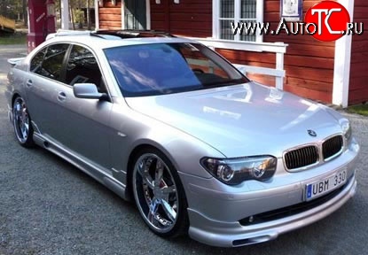 11 399 р. Накладка переднего бампера HAMANN BMW 7 серия E65,E66, E67, E68 дорестайлинг, седан (2001-2005) (Неокрашенная)  с доставкой в г. Пермь