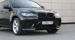 4 749 р. Накладки Global-Tuning на передний бампер автомобиля  BMW X6  E71 (2008-2014) дорестайлинг, рестайлинг (Неокрашенная)  с доставкой в г. Пермь. Увеличить фотографию 5