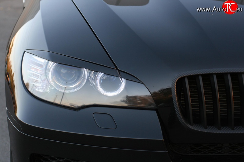 1 899 р. Реснички Global-Tuning BMW X6 E71 дорестайлинг (2008-2012) (Неокрашенные)  с доставкой в г. Пермь