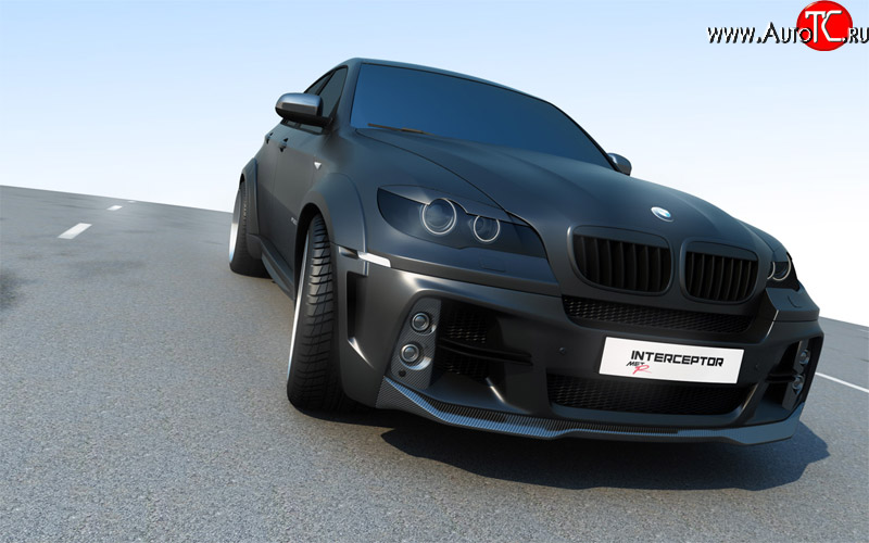29 599 р. Комплект Светового модуля в передний бампер interceptor BMW X6 E71 дорестайлинг (2008-2012)  с доставкой в г. Пермь