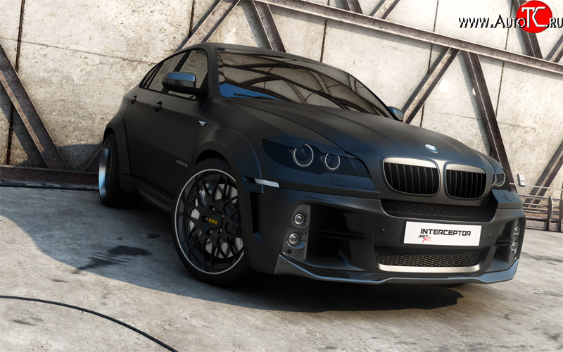 2 299 р. Комплект накладок на ноздри Interceptor BMW X6 E71 дорестайлинг (2008-2012) (Неокрашенная)  с доставкой в г. Пермь