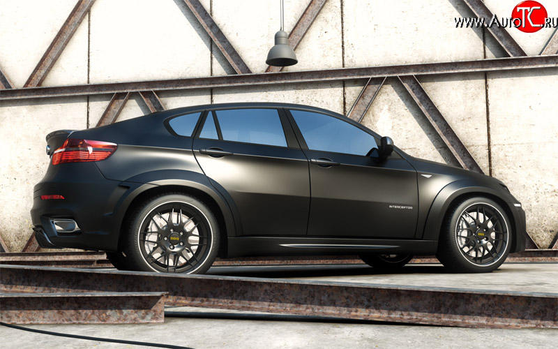 15 999 р. Пороги накладки Interceptor BMW X6 E71 дорестайлинг (2008-2012) (Неокрашенные)  с доставкой в г. Пермь