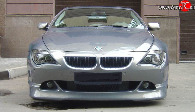11 099 р. Накладка на передний бампер BMW 6 серия E63 дорестайлинг, купе (2003-2007) (Неокрашенная)  с доставкой в г. Пермь