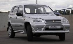 4 799 р. Передний бампер Аскет Chevrolet Niva 2123 дорестайлинг (2002-2008) (Неокрашенный)  с доставкой в г. Пермь. Увеличить фотографию 2