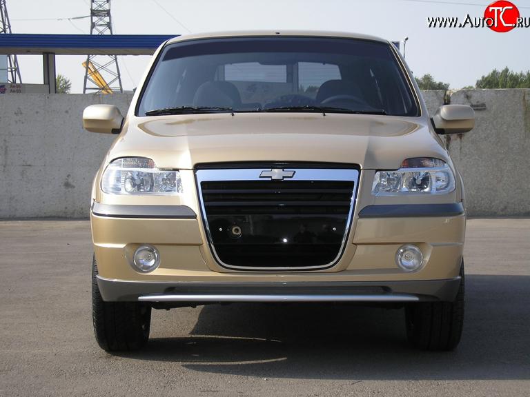 4 799 р. Передний бампер Атака Chevrolet Niva 2123 дорестайлинг (2002-2008) (Неокрашенный)  с доставкой в г. Пермь