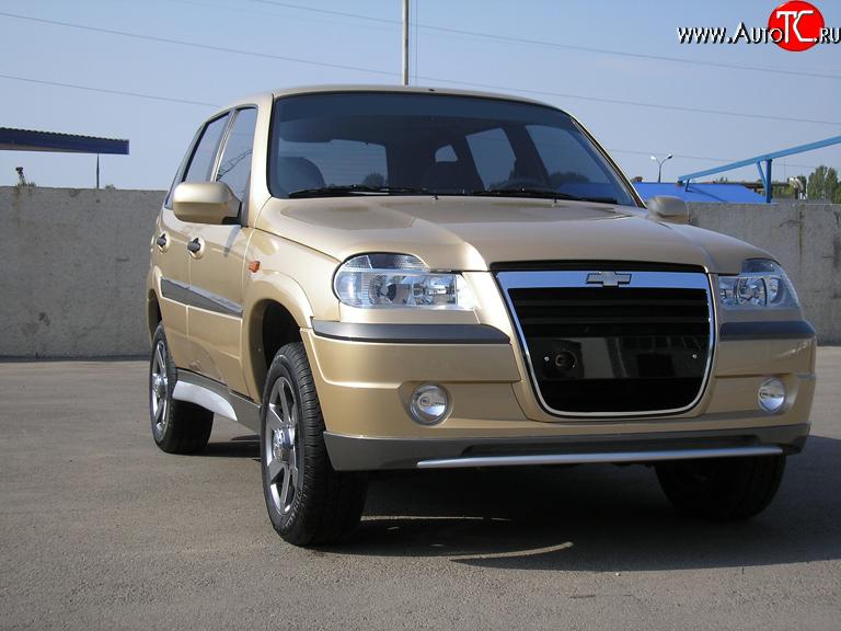 1 249 р. Обтекатель капота (мухобойник) Атака Chevrolet Niva 2123 дорестайлинг (2002-2008) (Неокрашенный)  с доставкой в г. Пермь