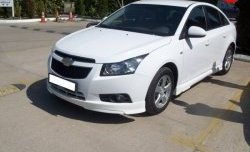 3 899 р. Пороги накладки Sport Style Chevrolet Cruze J300 седан рестайлинг (2012-2015) (Неокрашенные)  с доставкой в г. Пермь. Увеличить фотографию 3