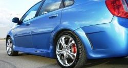 3 449 р. Задний бампер Крестоносец Chevrolet Lacetti седан (2002-2013) (Неокрашенный)  с доставкой в г. Пермь. Увеличить фотографию 2