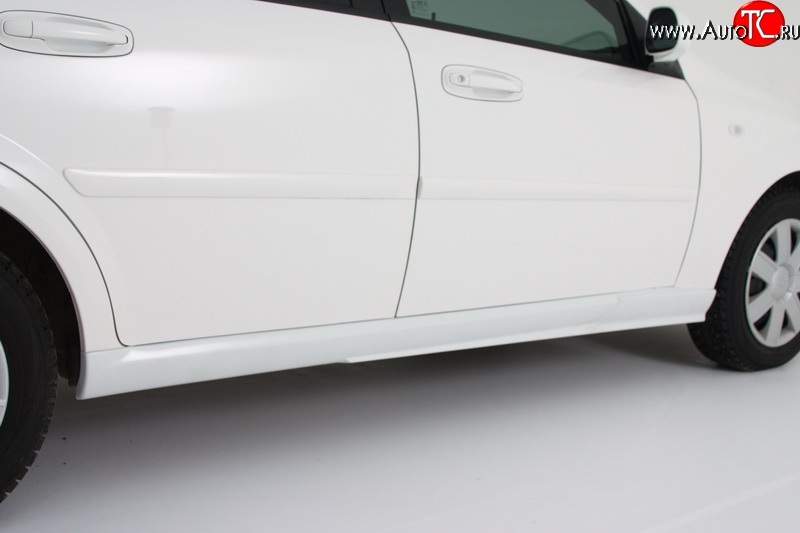 3 399 р. Пороги накладки Sport на Chevrolet Lacetti хэтчбек (2002-2013) (Неокрашенные)  с доставкой в г. Пермь