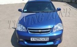 2 399 р. Накладка переднего бампера Tuning Zone Chevrolet Lacetti седан (2002-2013) (Неокрашенная)  с доставкой в г. Пермь. Увеличить фотографию 2