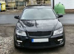 859 р. Реснички на фары СТ Skoda Octavia A5 рестайлинг универсал (2008-2013) (Неокрашенные)  с доставкой в г. Пермь. Увеличить фотографию 2