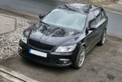 859 р. Реснички на фары СТ Skoda Octavia A5 рестайлинг универсал (2008-2013) (Неокрашенные)  с доставкой в г. Пермь. Увеличить фотографию 4