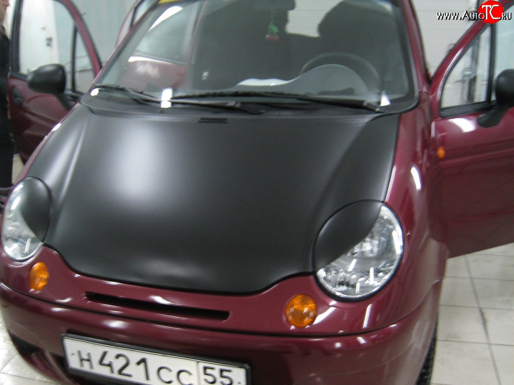 759 р. Реснички Devil Style Daewoo Matiz M100 дорестайлинг (1998-2000) (Неокрашенные)  с доставкой в г. Пермь