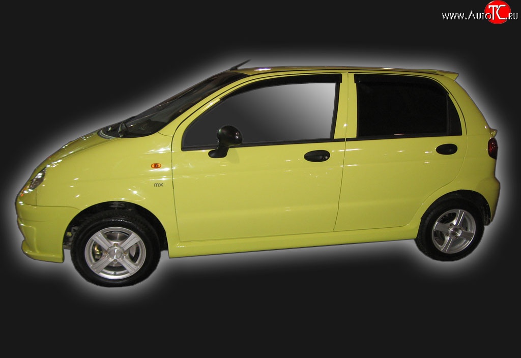 6 099 р. Пороги накладки GT Dynamics Daewoo Matiz M100 дорестайлинг (1998-2000) (Неокрашенные)  с доставкой в г. Пермь