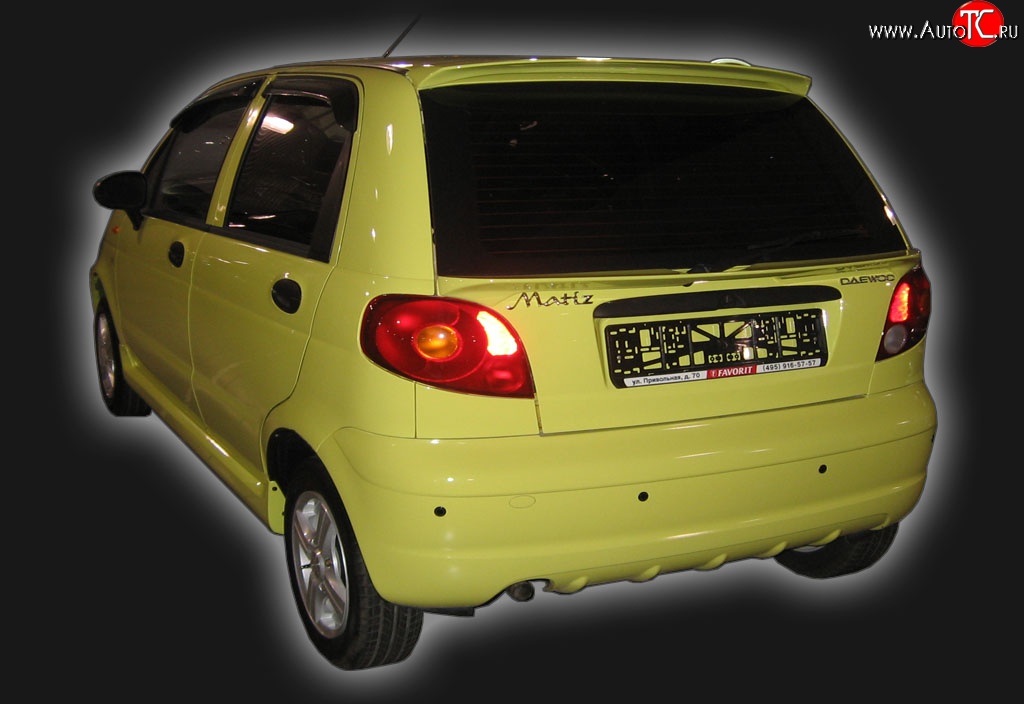 4 599 р. Верхний спойлер GT Dynamics Daewoo Matiz M100 дорестайлинг (1998-2000) (Неокрашенный)  с доставкой в г. Пермь