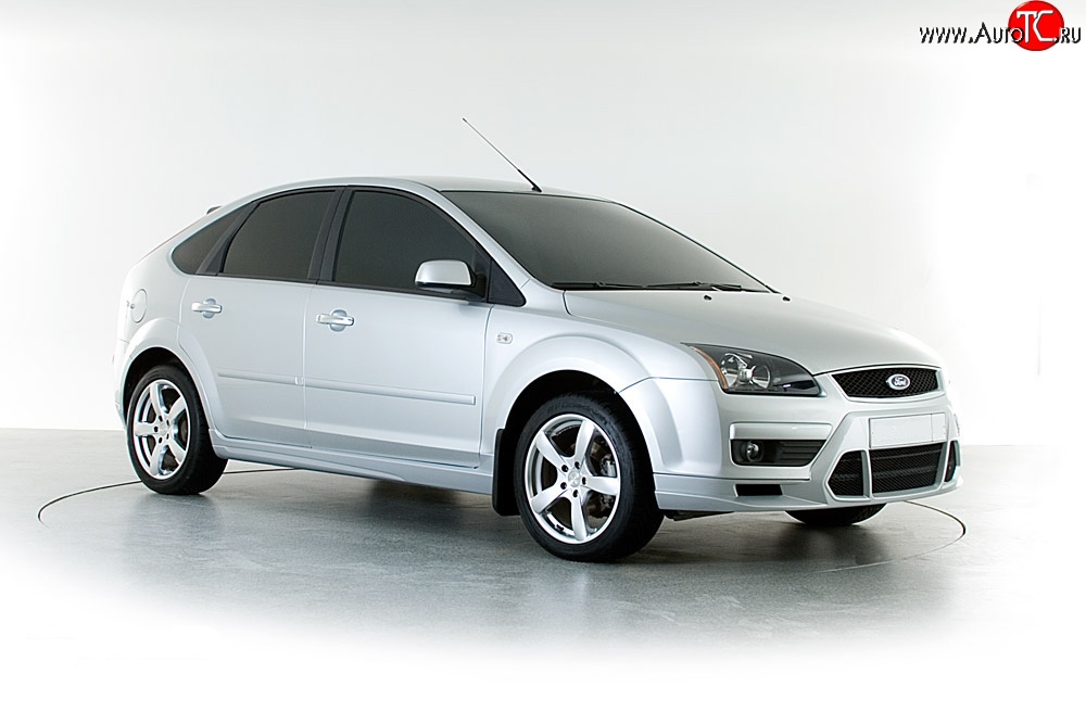 2 899 р. Накладка переднего бампера Sport Style Ford Focus 2 хэтчбэк 3 дв. дорестайлинг (2004-2007) (Неокрашенная)  с доставкой в г. Пермь