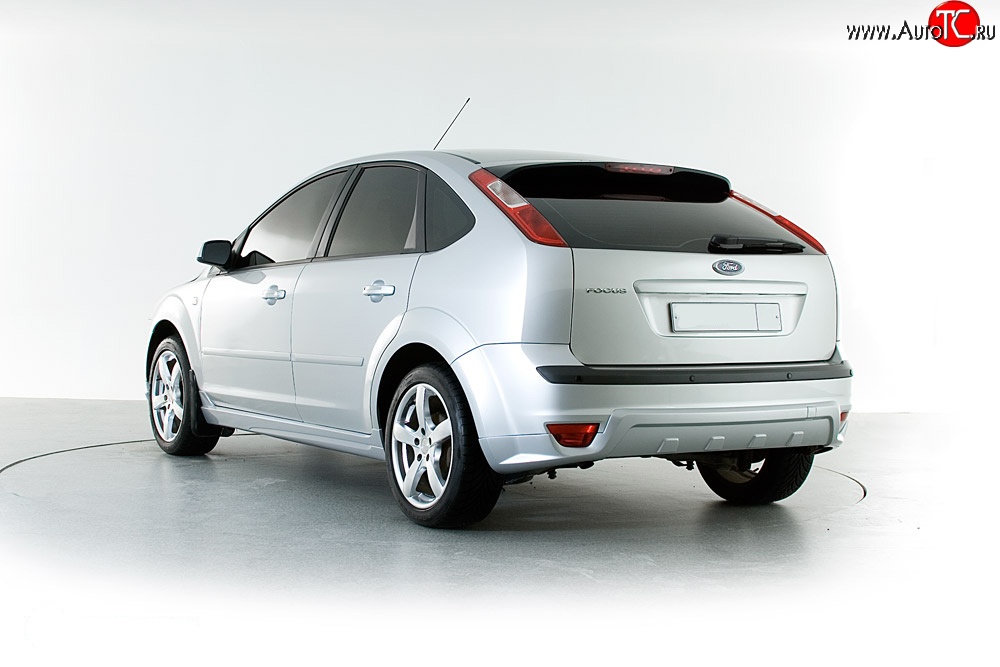2 849 р. Накладка заднего бампера Sport Style Ford Focus 2 хэтчбэк 3 дв. дорестайлинг (2004-2007) (Неокрашенная)  с доставкой в г. Пермь