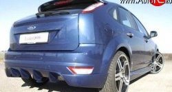 7 599 р. Накладка заднего бампера Loder 1899 Ford Focus 2 хэтчбэк 3 дв. рестайлинг (2007-2011) (Неокрашенная)  с доставкой в г. Пермь. Увеличить фотографию 2