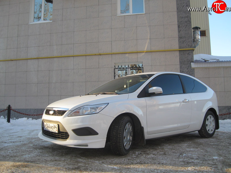 3 149 р. Спортивная юбка переднего бампера AutoTC RS Ford Focus 2 седан рестайлинг (2007-2011) (Неокрашенная)  с доставкой в г. Пермь