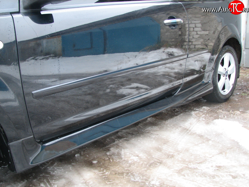 5 699 р. Пороги накладки Bomb-Style Ford Focus 2 хэтчбэк 3 дв. дорестайлинг (2004-2007) (Неокрашенные)  с доставкой в г. Пермь