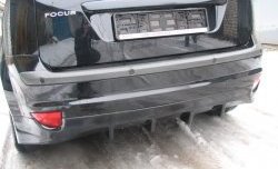 5 699 р. Накладка на задний бампер Bomb-Style Ford Focus 2 хэтчбэк 3 дв. дорестайлинг (2004-2007) (Неокрашенная)  с доставкой в г. Пермь. Увеличить фотографию 2