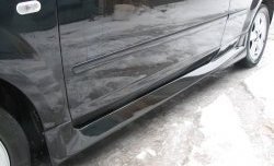 5 699 р. Пороги накладки Bomb-Style Ford Focus 2 хэтчбэк 3 дв. дорестайлинг (2004-2007) (Неокрашенные)  с доставкой в г. Пермь. Увеличить фотографию 2