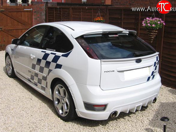 4 199 р. Накладка крышки багажника (лип спойлер) Sport Ford Focus 2 хэтчбэк 5 дв. дорестайлинг (2004-2008) (Неокрашенный)  с доставкой в г. Пермь