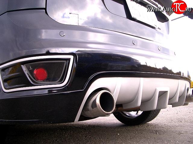 5 699 р. Накладка заднего бампера ST Sport Ford Focus 2 хэтчбэк 3 дв. дорестайлинг (2004-2007) (Неокрашенный)  с доставкой в г. Пермь