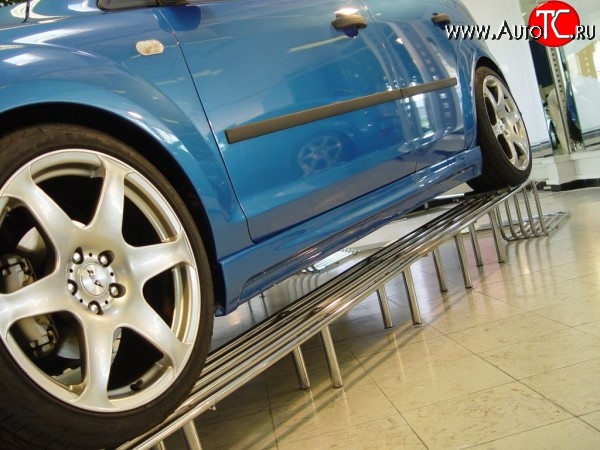 4 649 р. Пороги накладки ICС Ford Focus 2 универсал рестайлинг (2007-2011) (Неокрашенные)  с доставкой в г. Пермь