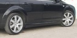 4 649 р. Пороги накладки ICС Ford Focus 2 универсал рестайлинг (2007-2011) (Неокрашенные)  с доставкой в г. Пермь. Увеличить фотографию 4
